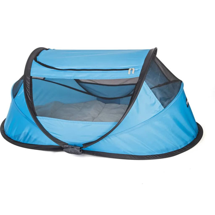 Isabelle & Max Deryan Popup Travel Cot BabyBox with Mosquito Net Sky